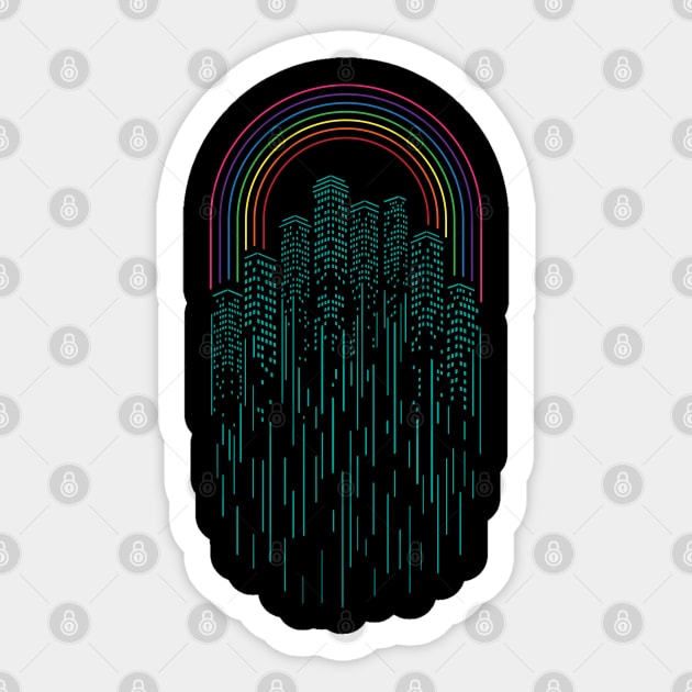 Neon City Sticker by StevenToang